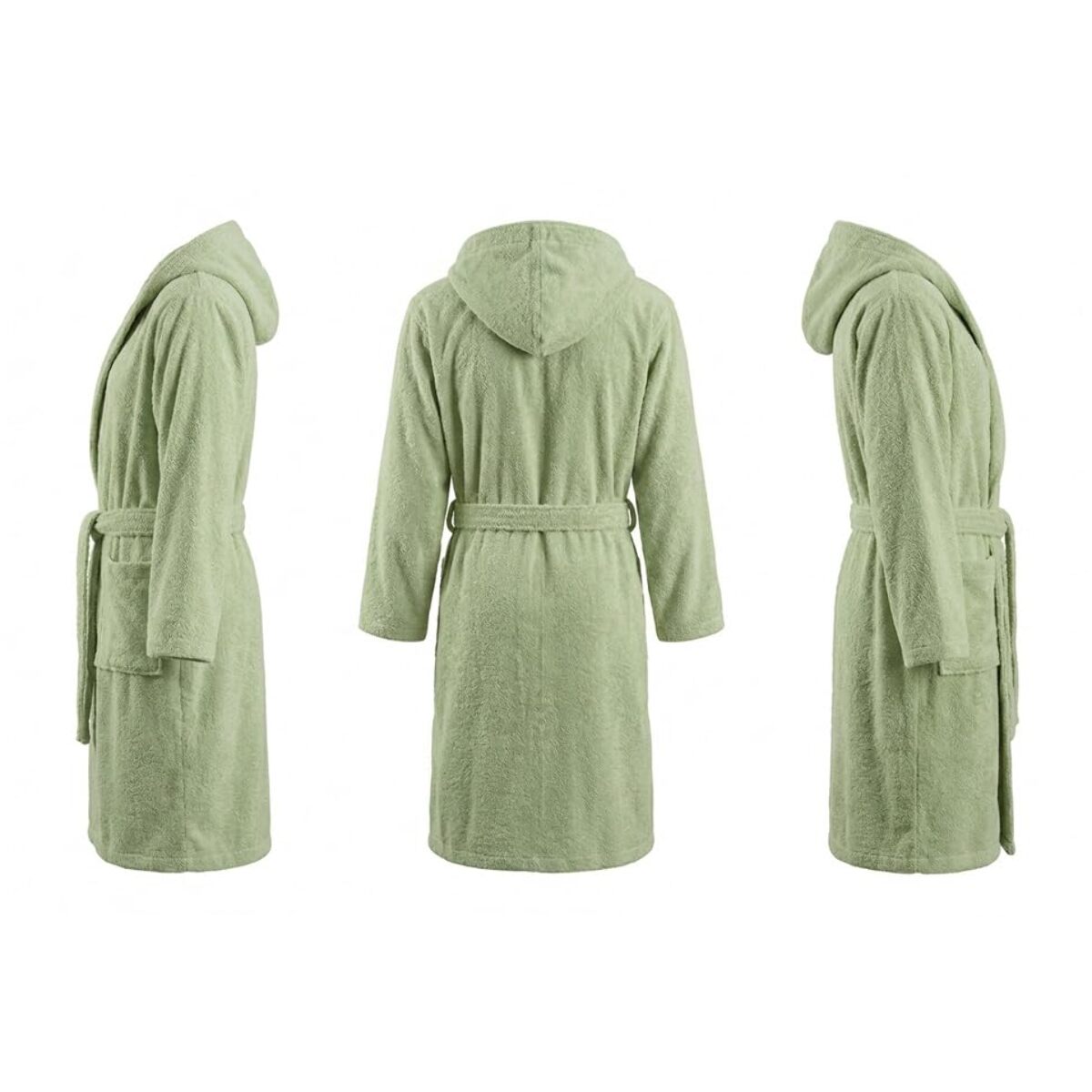 INTRECCI HOME Accappatoio Uomo e Donna, in Puro Cotone Jacquard 500 g, , Morbidezza Extra, Avvolgente, con Cappuccio e Tasche, Elegante e Confortevole,