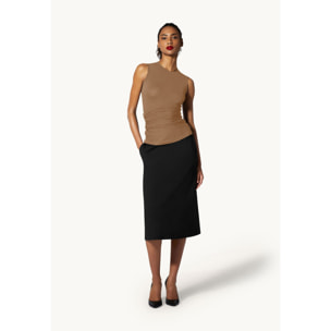 Top senza maniche The Crepe Jersey Top Sleeveles