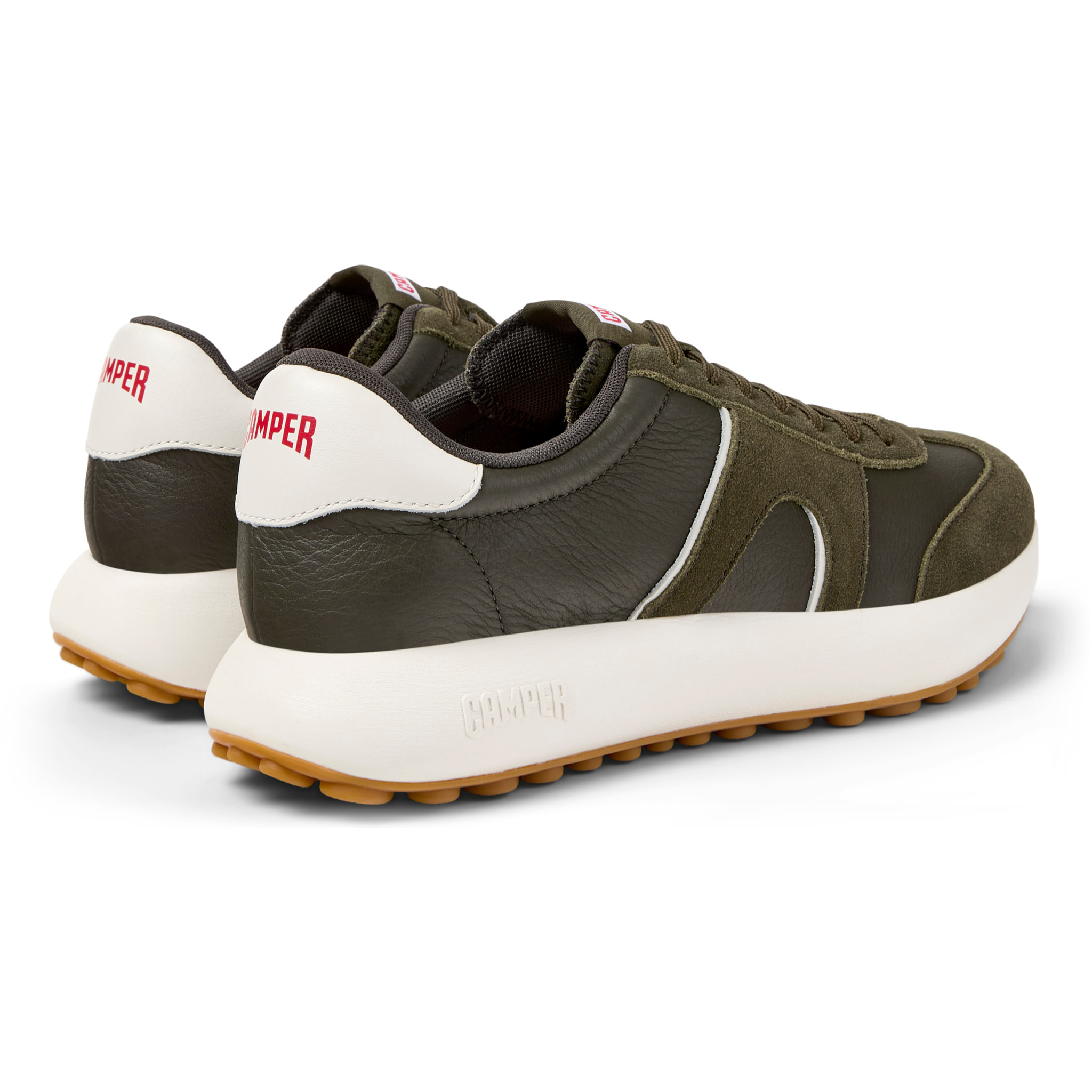 Zapatillas - CAMPER Pelotas Athens - Verde - Cuero liso