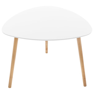 Juego de 3 mesas nido 'mileo' blanco