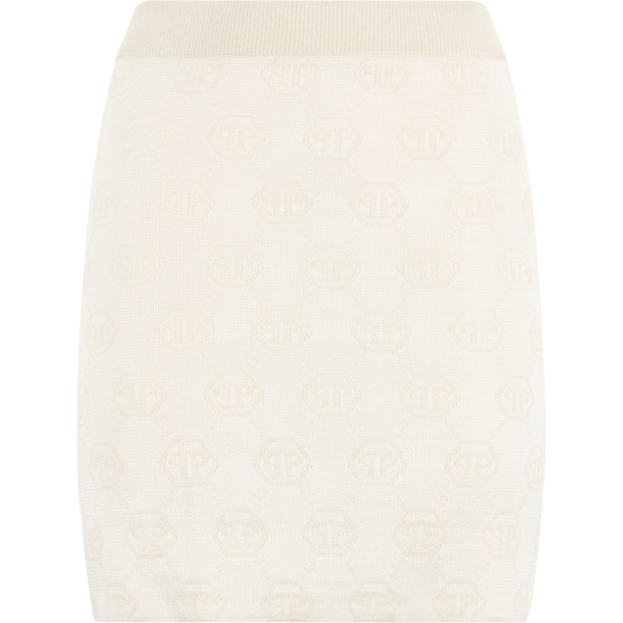PHILIPP PLEIN Minifalda de punto MONOGRAM