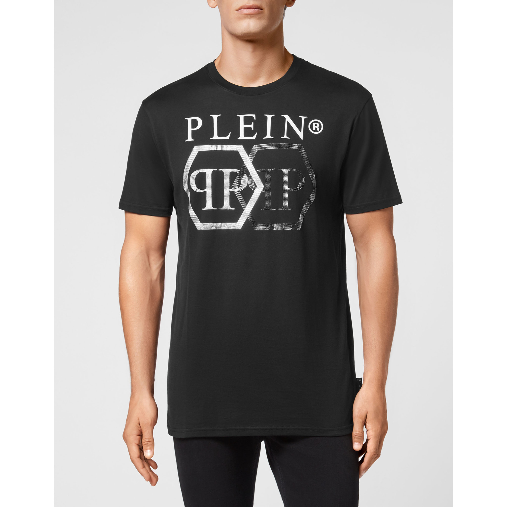 PHILIPP PLEIN T-Shirt Round Neck HEXAGON