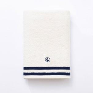 Set de 3 toallas de ducha en color blanco crudo 70x140cm 100% algodón 500gsm el ganso