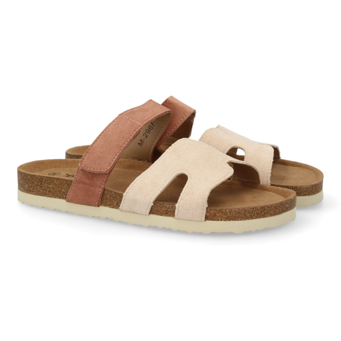 Sandalia Mujer cómoda doble tira