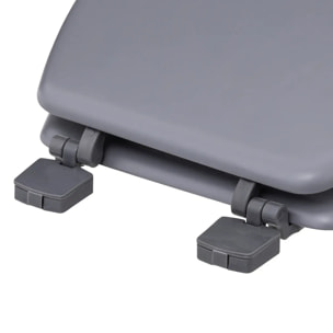 Abattant WC "Colorama" gris en bois laqué