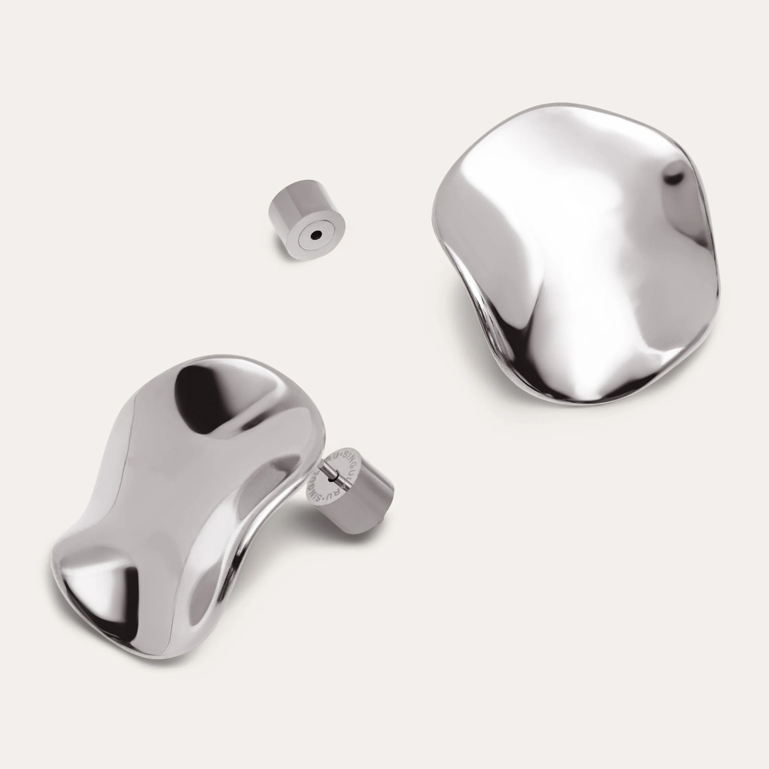 Orecchino waves in Acciaio