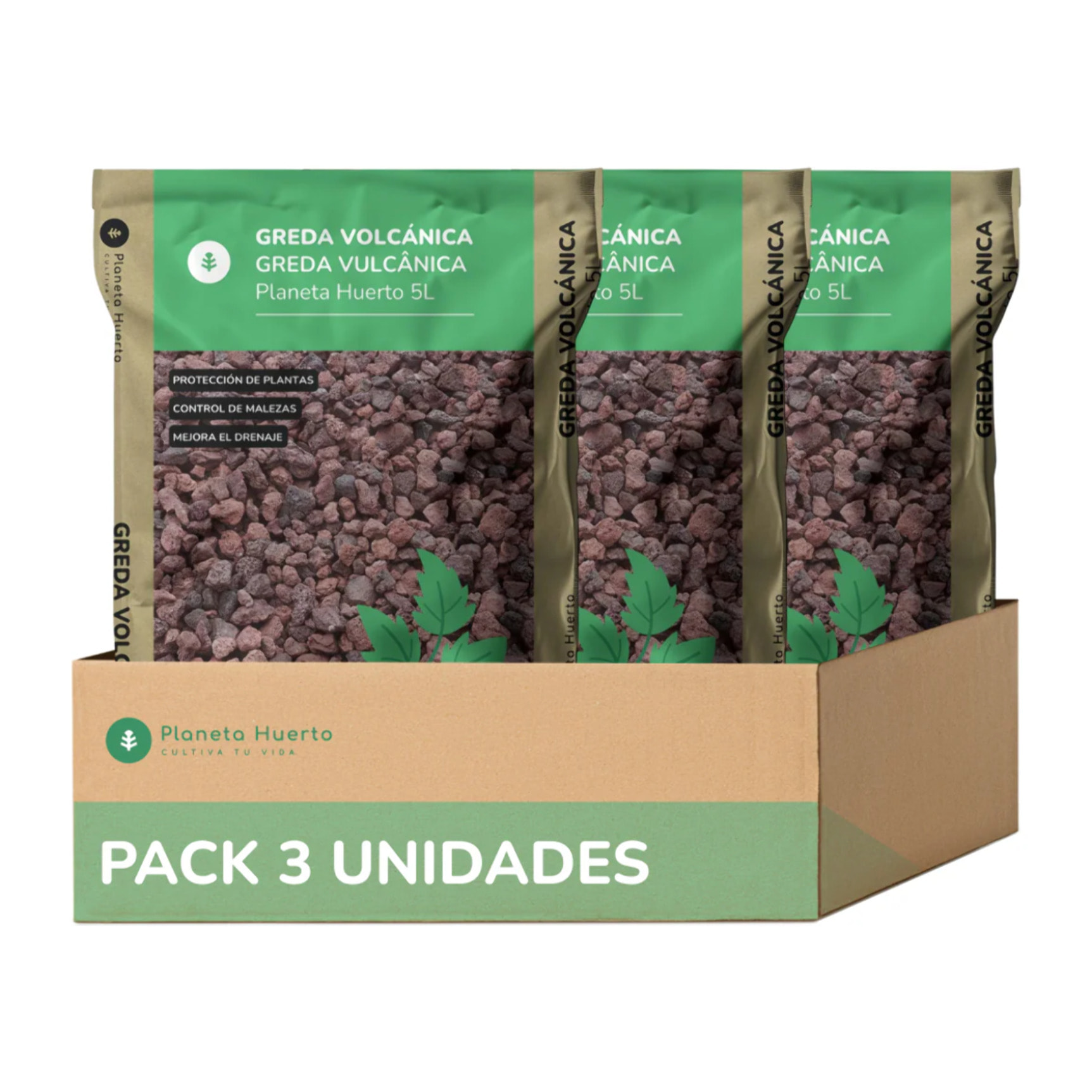 Greda volcánica Planeta Huerto 15 Litros