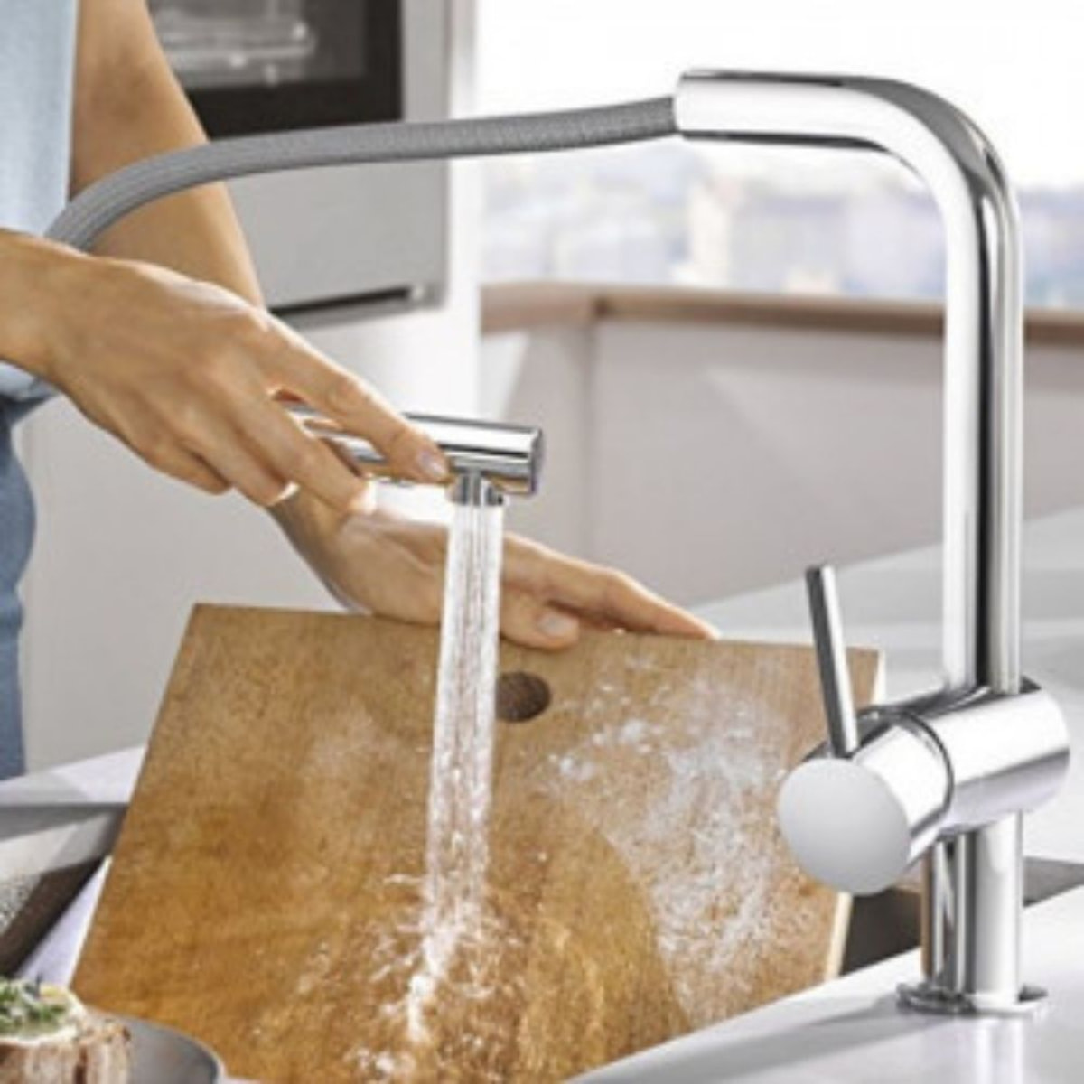 Evier Nestor Plus + Robinet cuisine GROHE Minta