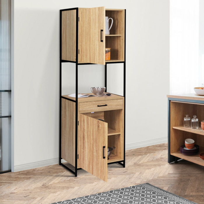 Meuble cuisine Memphis 2 niveaux 60x170cm
