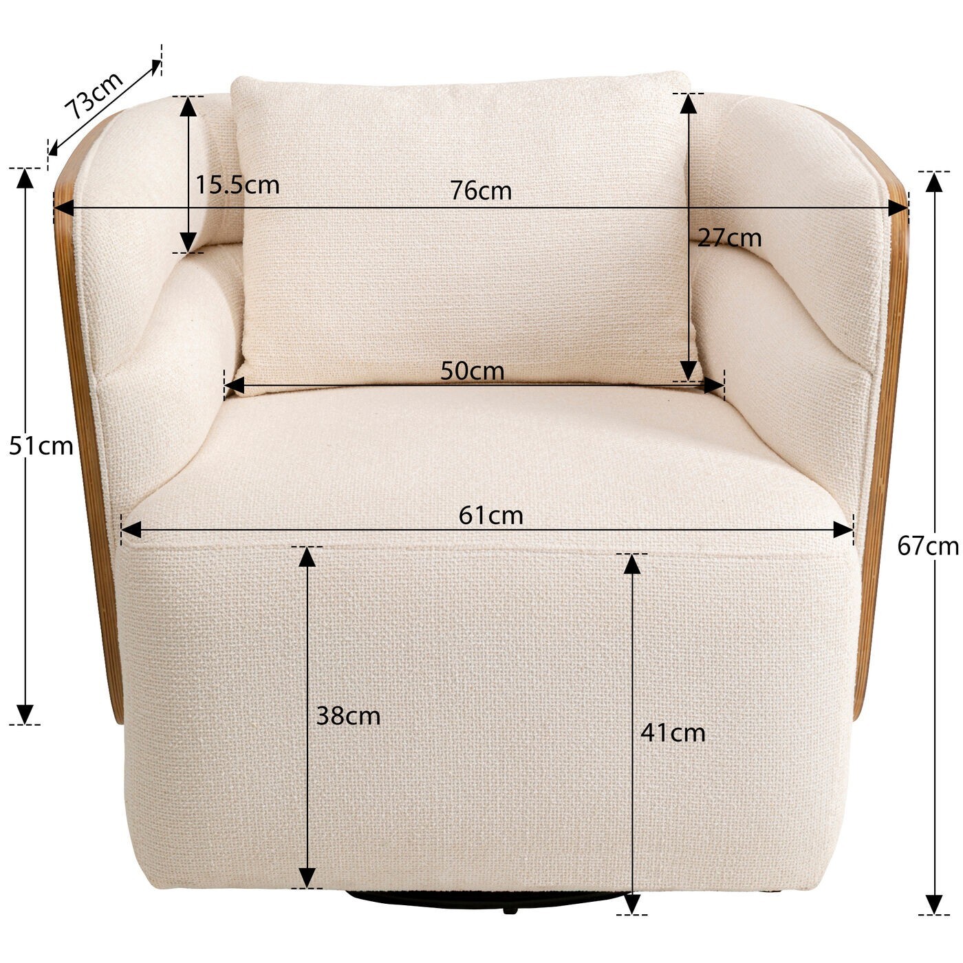 Fauteuil pivotant Marc Kare Design