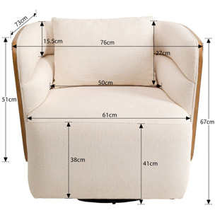 Fauteuil pivotant Marc Kare Design