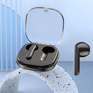 Cuffie TWS S5 Bluetooth. Controllo touch. Base di ricarica 300mAh + 30mAh.