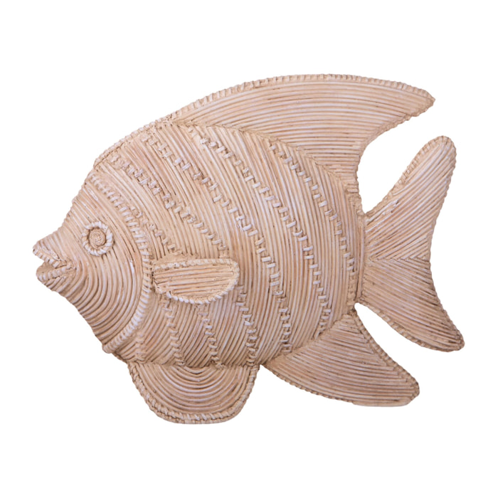 Pesce decoro - Pezzi 1 - 35xH27,5x11,5cm - Colore: MarroneNaturale - Bianchi Dino -