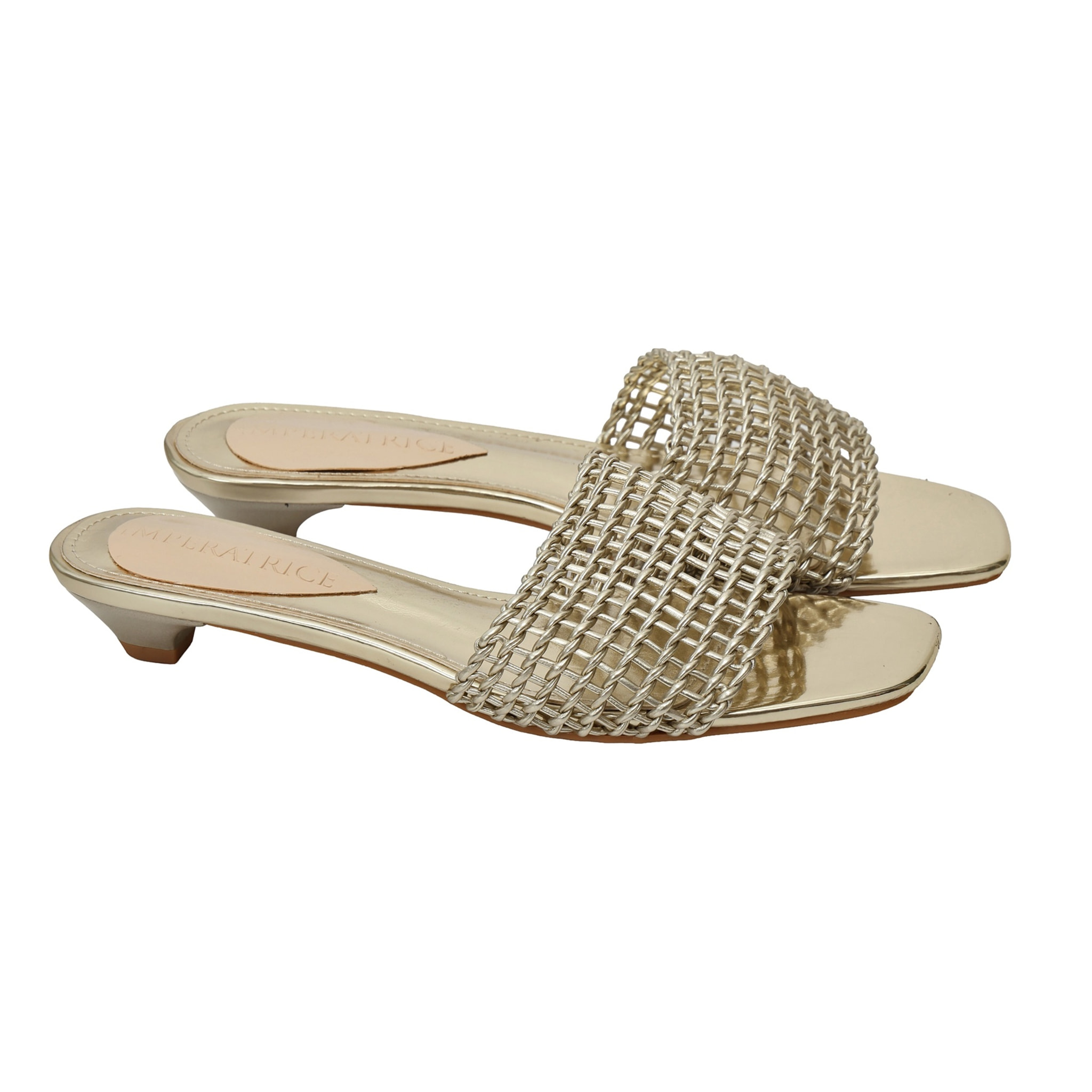 Ciabatta intreccio - tacco 3,5 cm