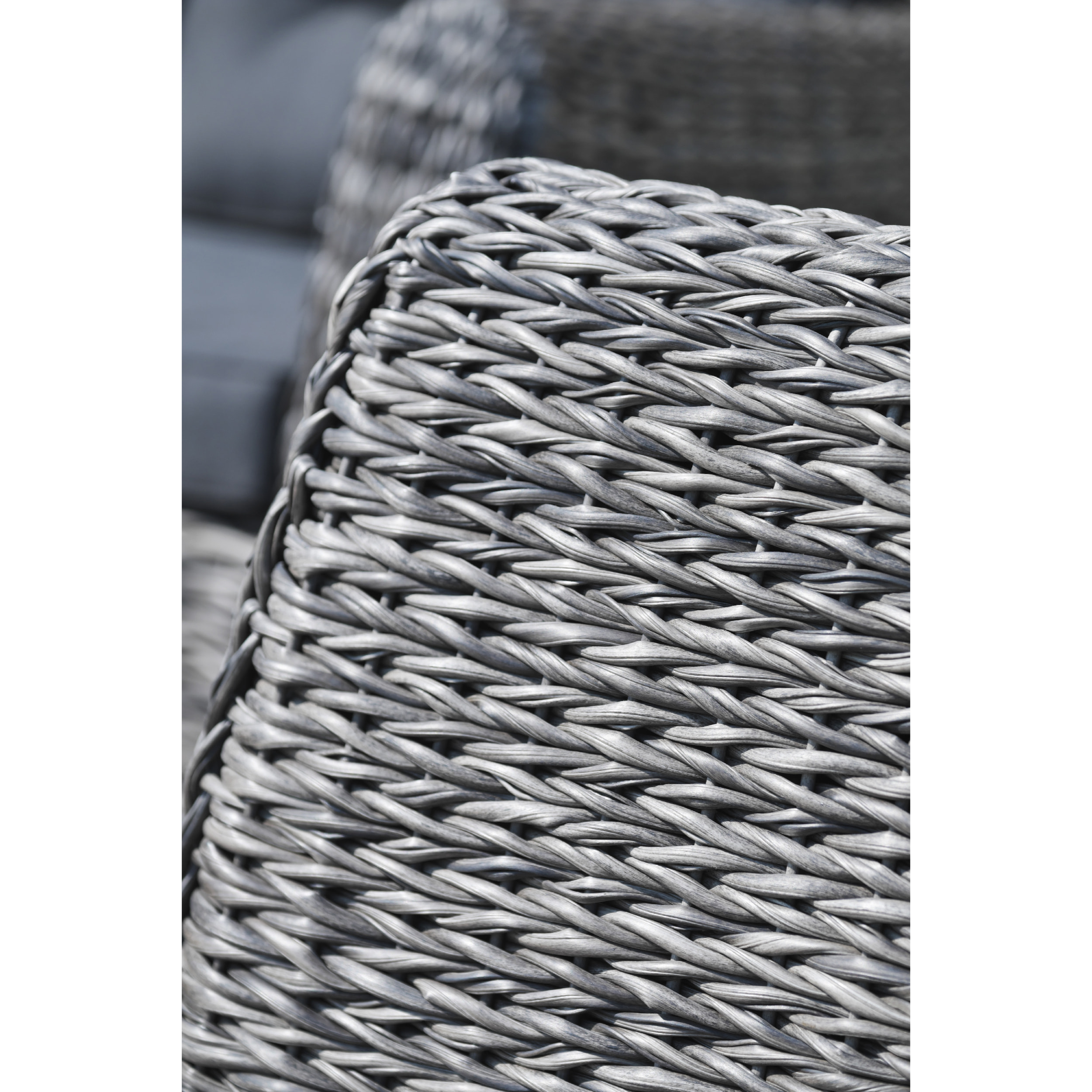 BAHAMAS - Salon de jardin 7 places en résine tresséee