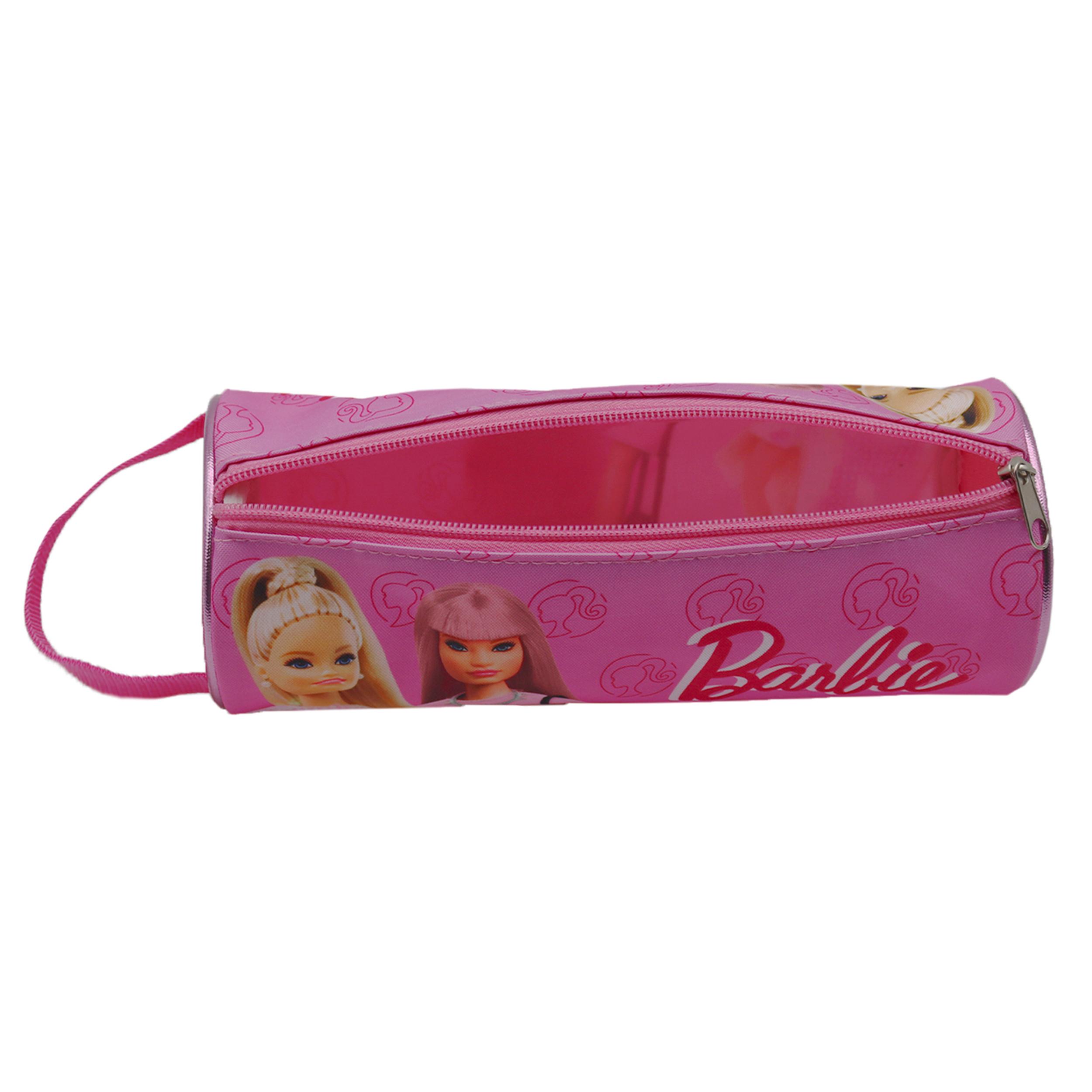 Portatodo redondo Barbie fashion. Interior totalmente forrado y personalizado.