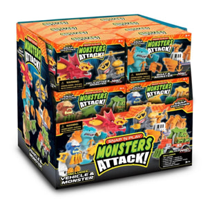 Snap 'n Play Monsters Attack - 6 Assortiti, Collezionabili (Espositore)