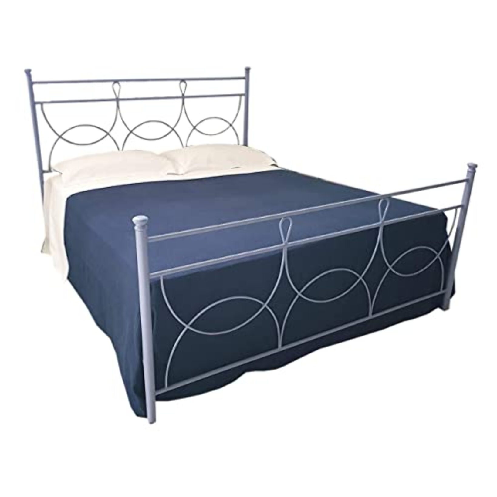 Letto, Matrimoniale, In ferro, Marianne, Carta da zucchero