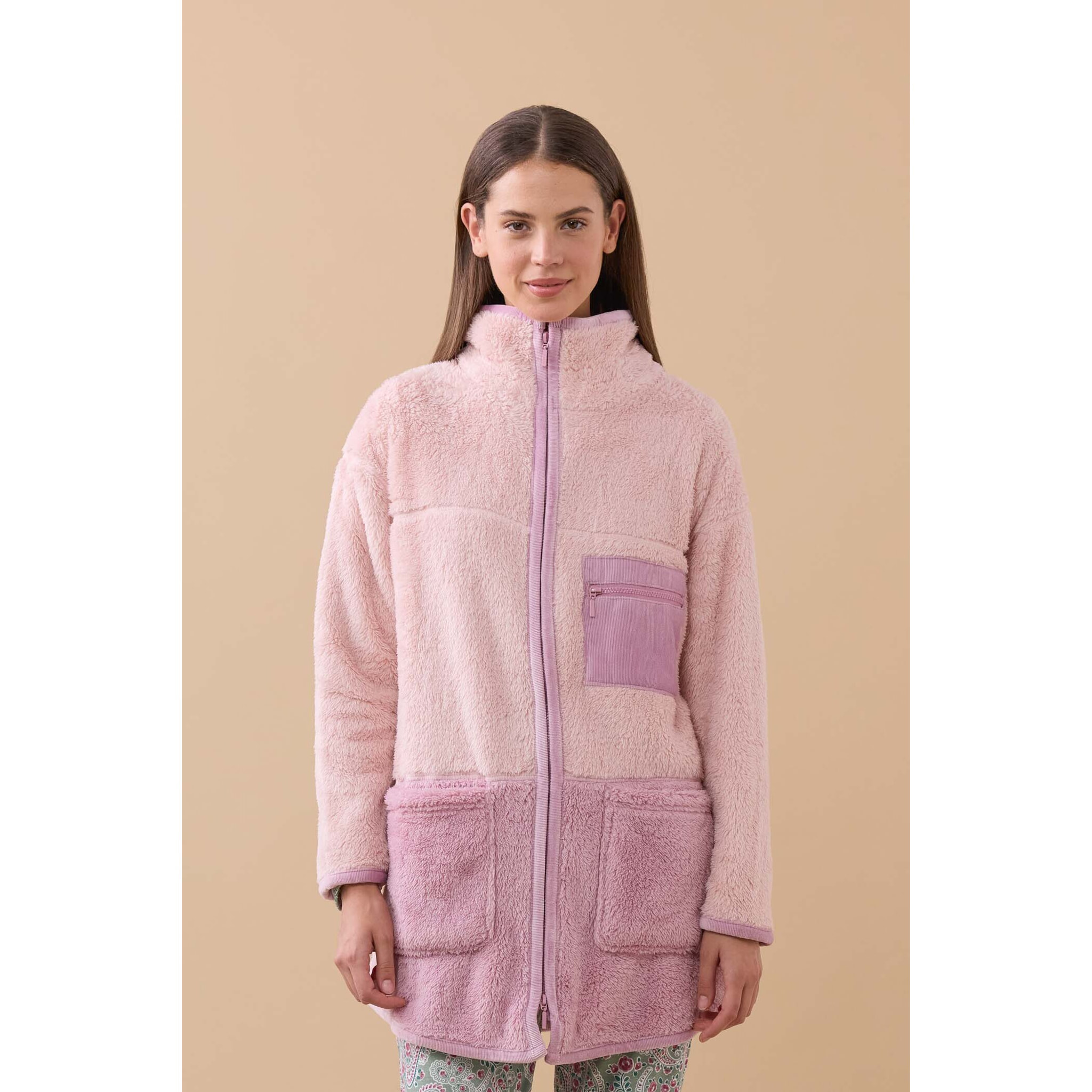 Vestaglia donna jaky in eco pelliccia con zip Noidinotte