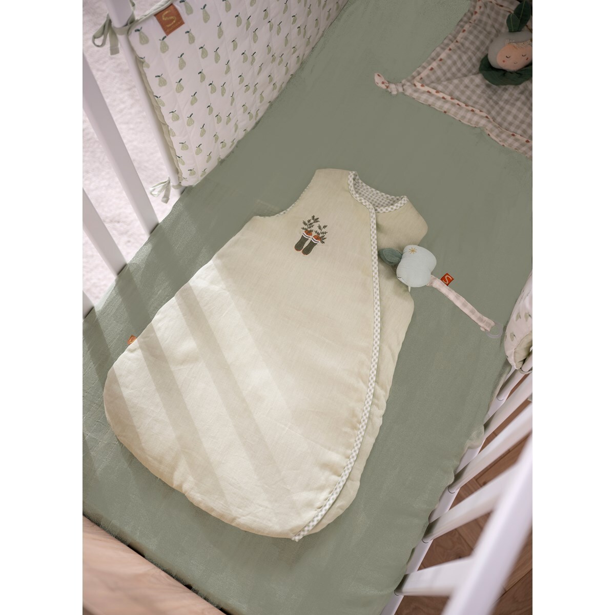 Lot de 2 draps housse bébé en coton bio
