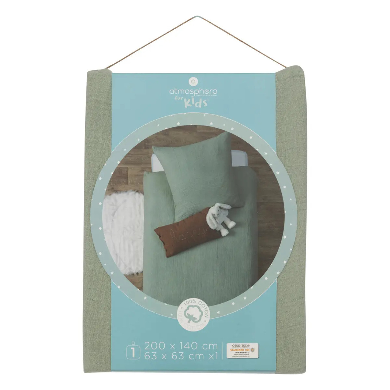 Parure de lit "Lili" en gaze de coton 140x200cm