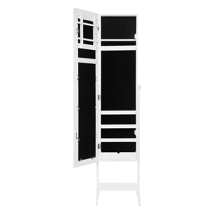 Armoire à bijoux verre - blanc - 37 - 2x145 cm