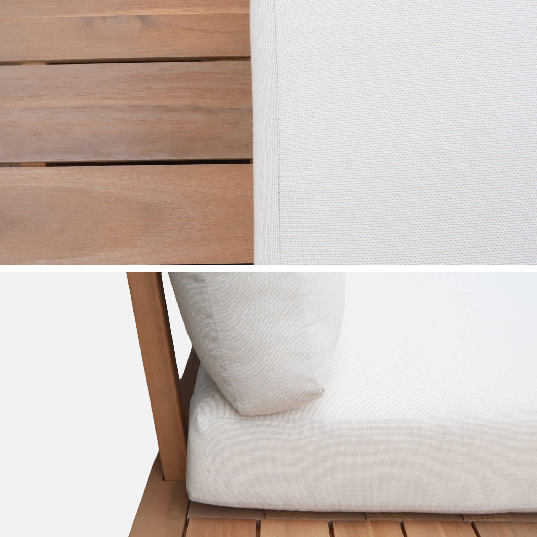 Banquette salon de jardin bois d'acacia 2 places ZENZU