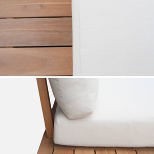 Banquette salon de jardin bois d'acacia 2 places ZENZU