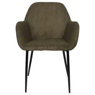 Fauteuil Cotele Scott Vert - Lot De 2