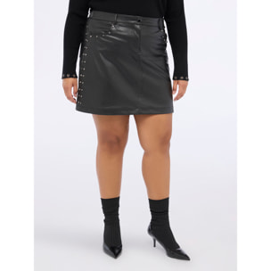 Fiorella Rubino - Minifalda con tachuelas - Negro