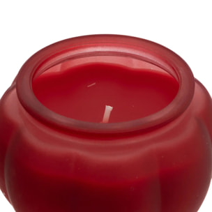 Bougie parfumée citrouille verre D.8,5cm assorti