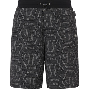 PHILIPP PLEIN Jacquard Shorts Monogram