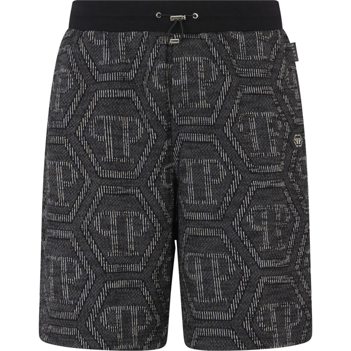 PHILIPP PLEIN Jacquard Shorts Monogram