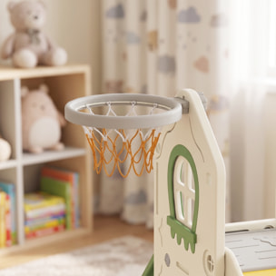 Toboggan enfant pliable panier basket escalade balle