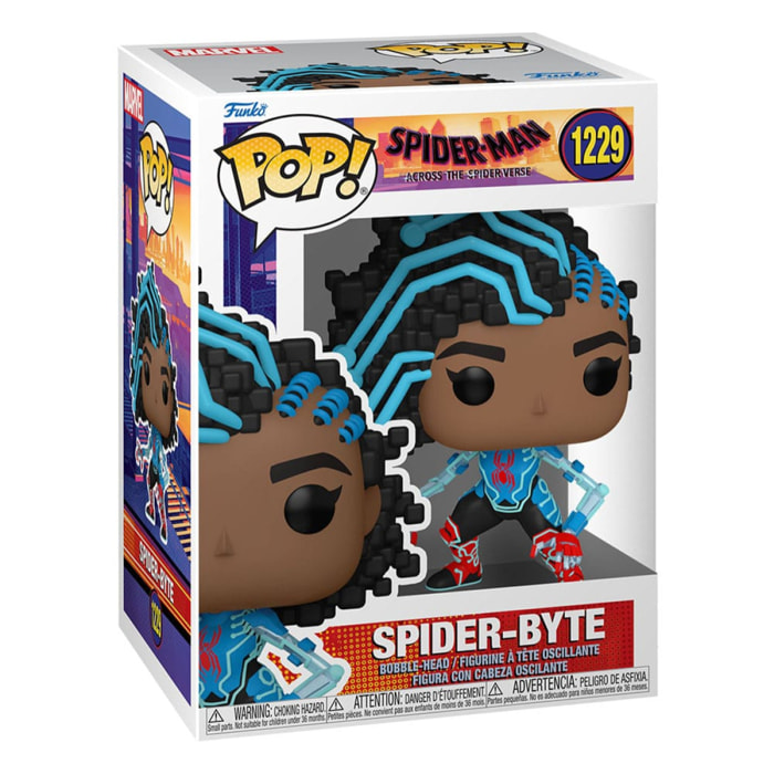 Spider-man: Across The Spider-verse Pop! Movies Vinile Figura Spider-byte 9 Cm Funko