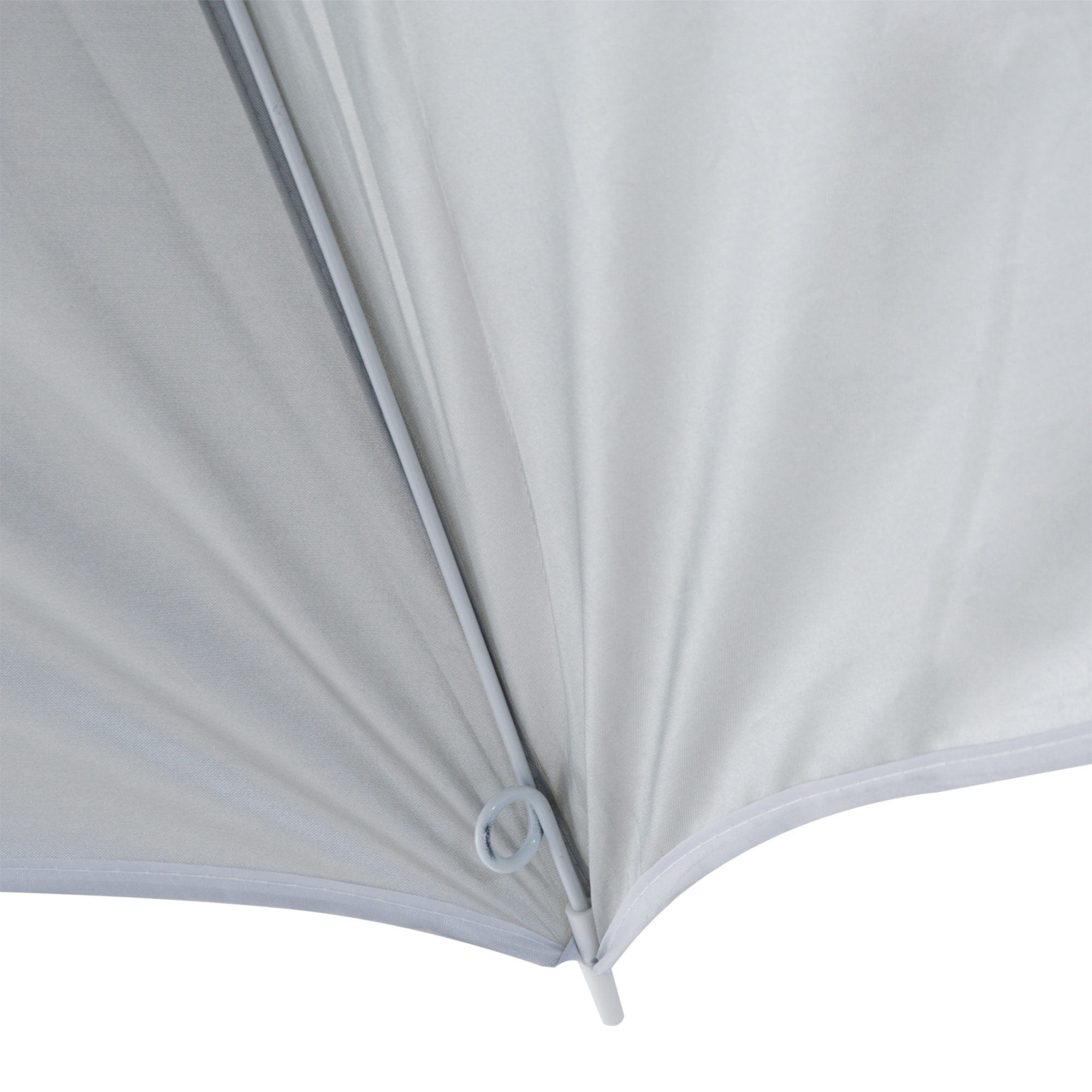 Parasol de plage Ø 2,2 x 2,2H cm protection UPF 50 + sac transport, sardines et lestage intégrés crème