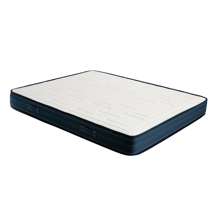 Matelas 140x200 cm avec accueil mousse à mémoire de forme 22 cm OLIVER