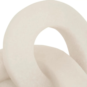Déco à poser Louan H.20cm résine blanc