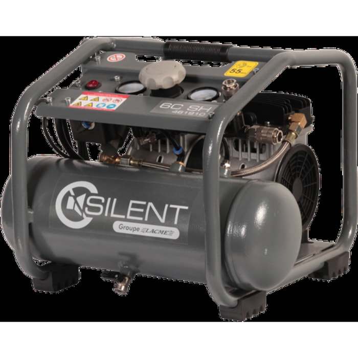 Compresseur Silent 6C SH LACME 6 m³/h monophasé - 6 L 8 bar - 461910