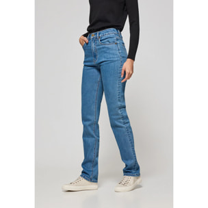 Pantalón denim azul Tanya con detalles Polo Club