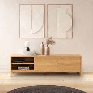 Mueble Tv Nassau 2 puertas efecto Roble