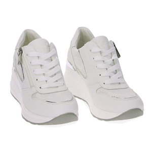 Zapatillas blanco plata