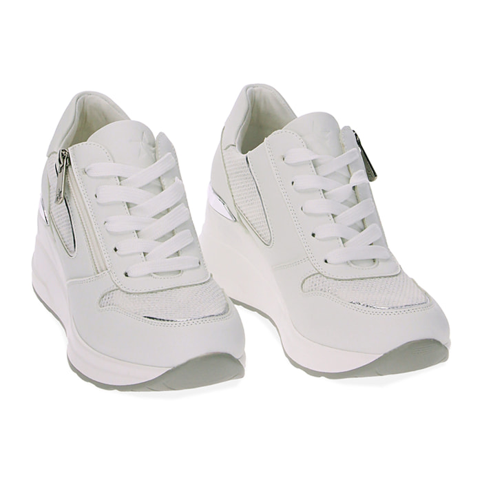 Zapatillas blanco plata