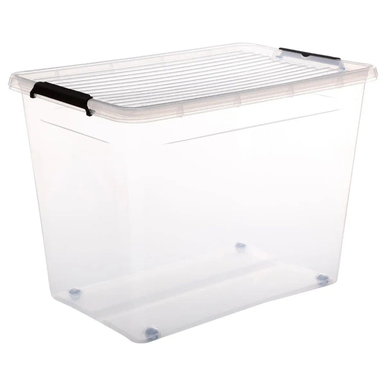 Boîte en plastique transparente 80L Clip N' Box