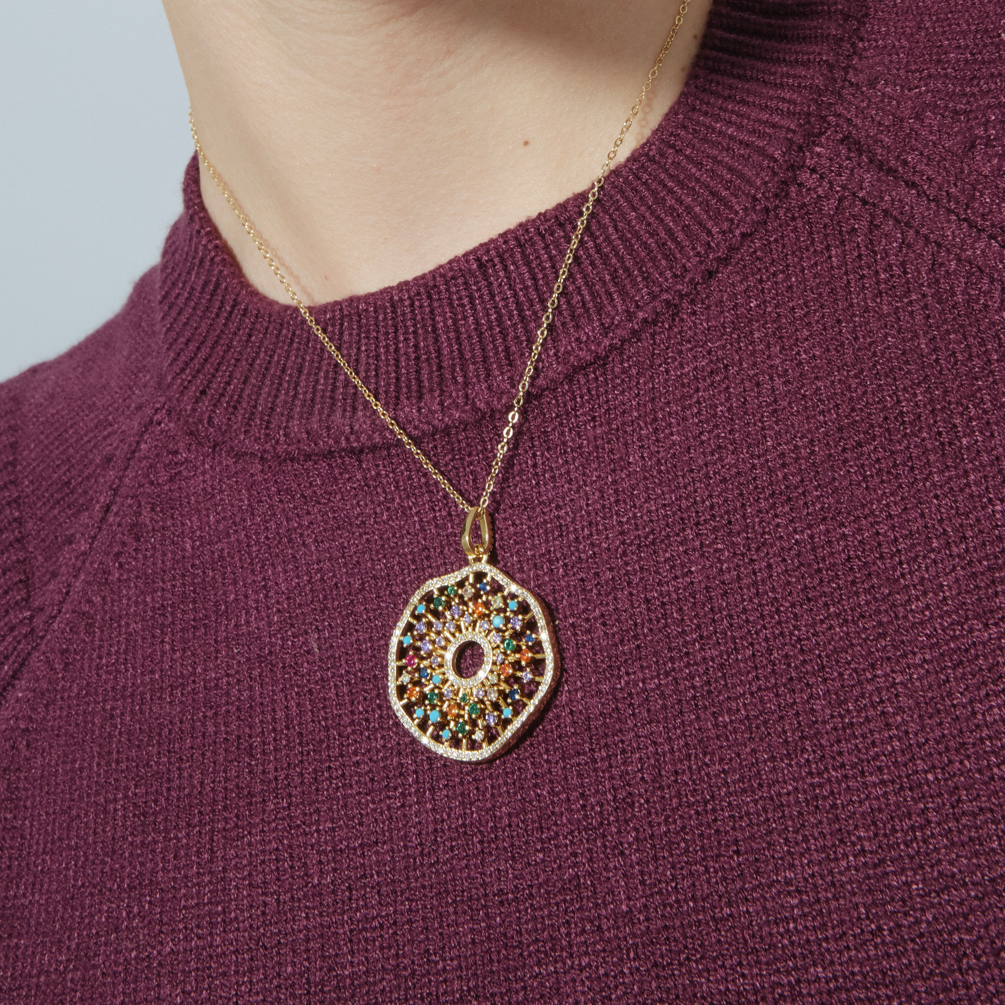 Collar Xodoa acabado oro amarillo 18k