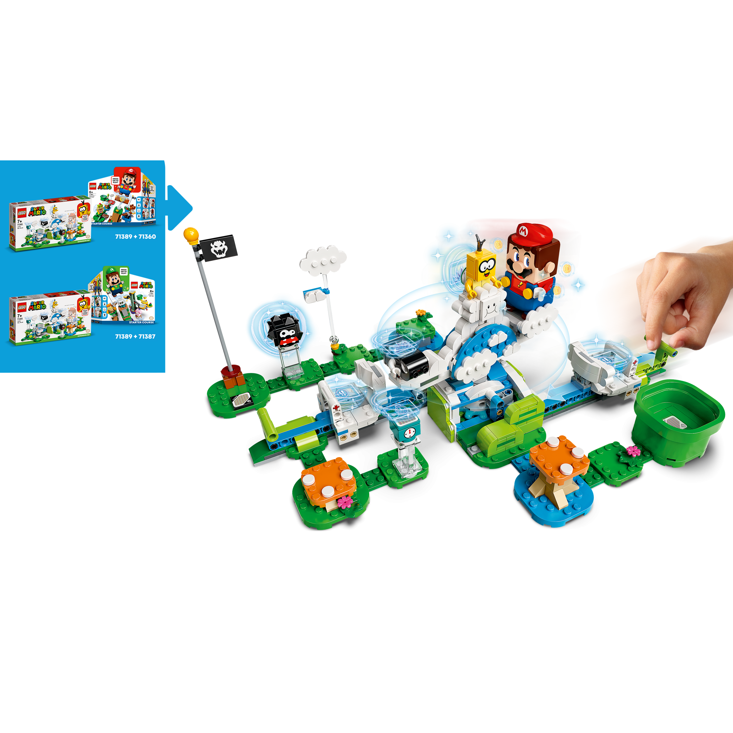 LEGO SUPER MARIO 71389 - IL MONDO-CIELO DI LAKITU - PACK DI ESPANSIONE