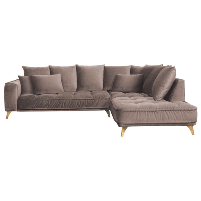 Canapé Tissu Angle Droit Altamo - 4 Places