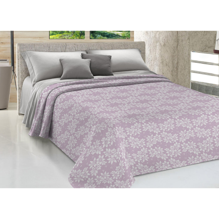 Copriletto Piquet 100% Cotone Linea Sofia Olivia Rosa