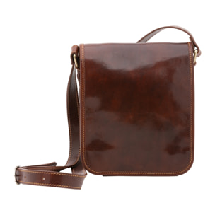 Borsa a tracolla  da uomo In Vera pelle Made in Italy 23x20x9 cm