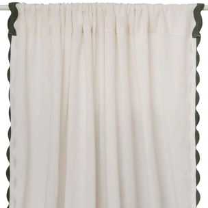 Rideau Cherry blanc 140x260cm